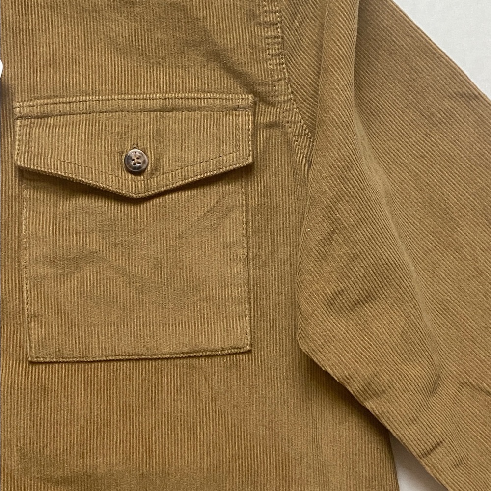 NWT TOAD & CO Scouter Cord Long Sleeve Button Up Shirt In‎ Honey Brown - Picture 7 of 12